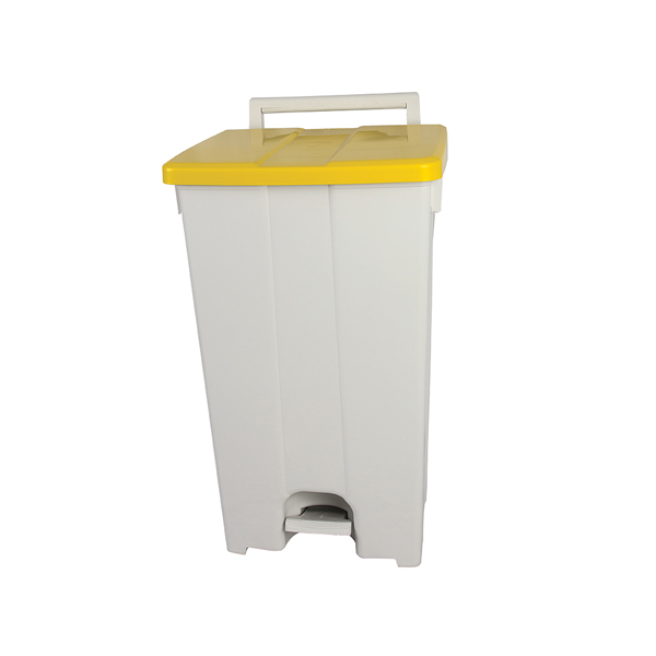 90l Mobile Waste Bin With Foot Pedal