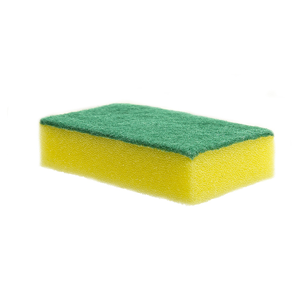 Foam Backed Scourer Yellow/Green