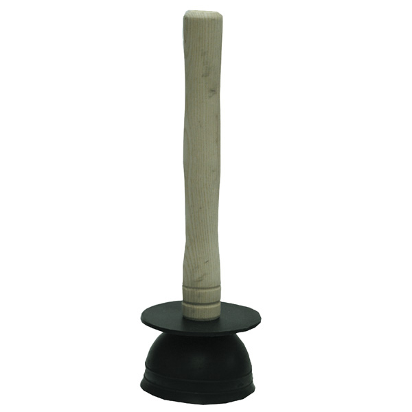 Large Sink Plunger Wooden Handle