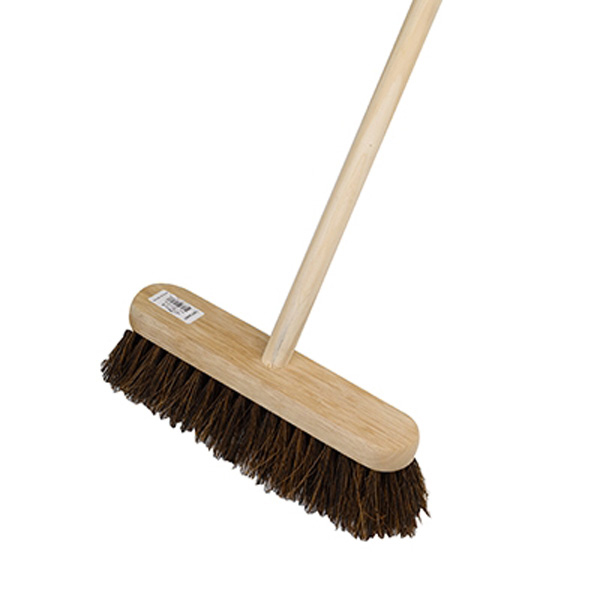 60cm Complete Stiff Broom Wood