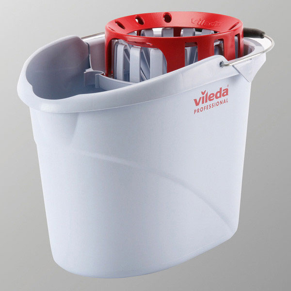 Vileda Supermop Bucket & Wringer Red