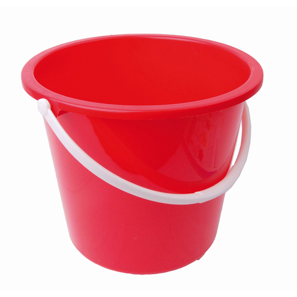 10l Plastic Bucket Red