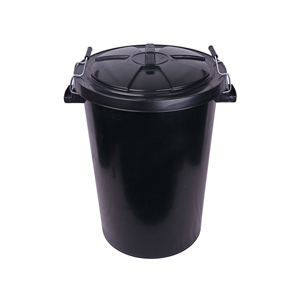 90lt Dustbin Black