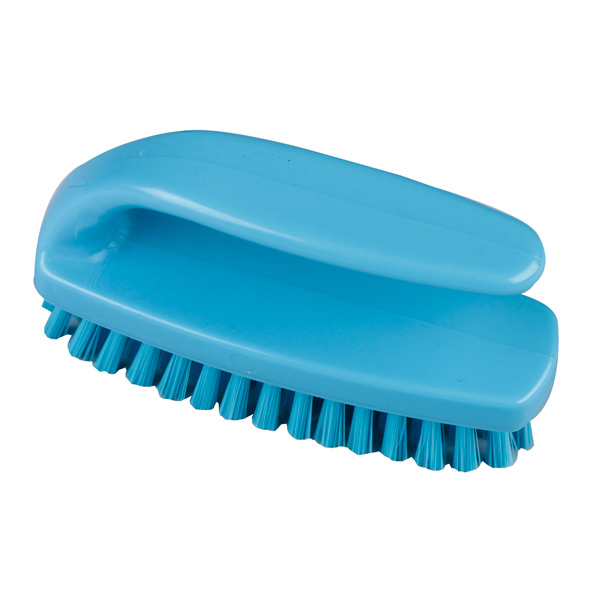 Grippy Nail Brush Med/Stiff Bristle Blue