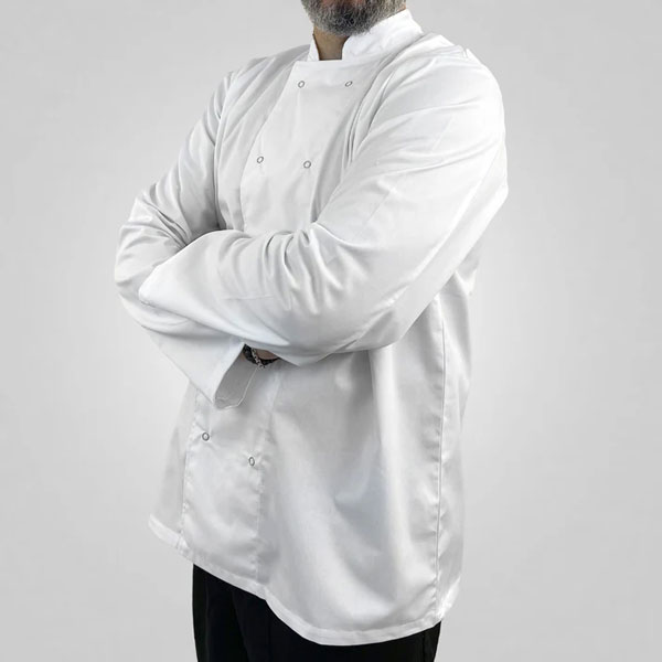 Standard Chefs Jacket Stud Long Sleeve