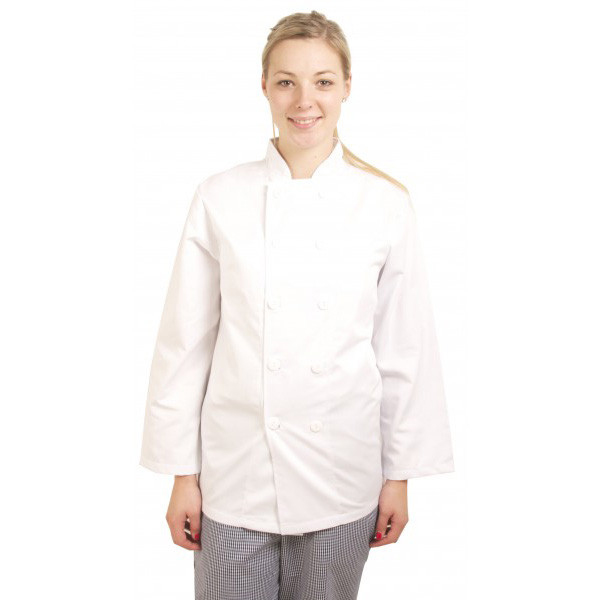 Standard Chefs Jacket Long Sleeve Plastic