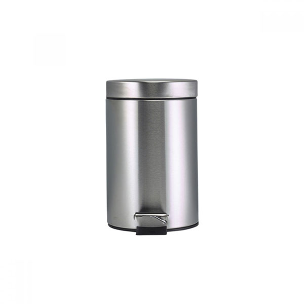 5l Pedal Bin With Plastic Liner S/Steel