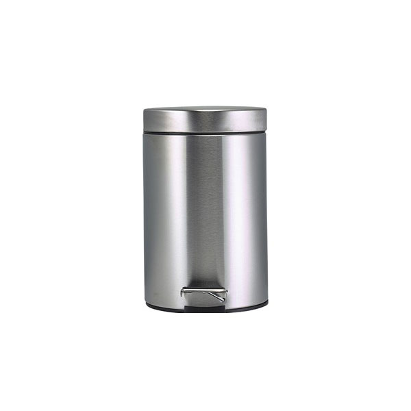 3l Pedal Bin With Plastic Liner S/Steel