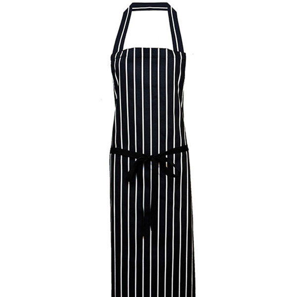 Butchers Bib Apron Black/White