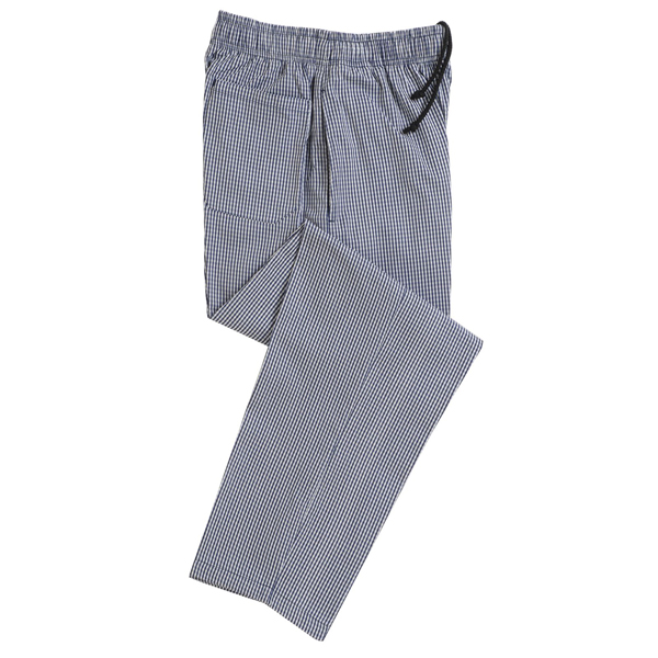 Elasticated Chefs Trouser Small Check