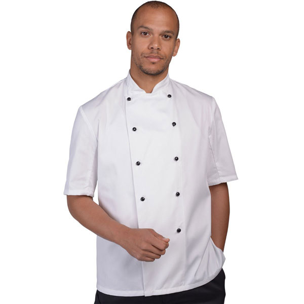 Adc Stay Cool Chefs Jacket Stud Short