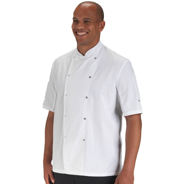 Adc Stay Cool Chefs Jacket Stud Short