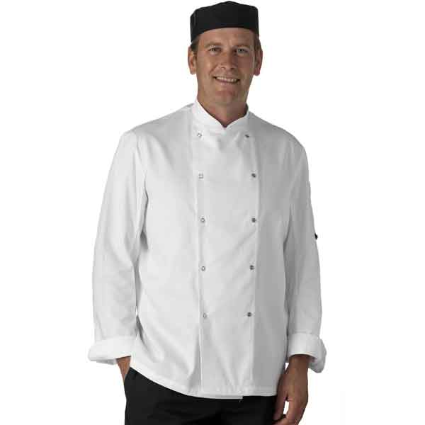 Chef Jacket Lightweight Long Sleeve White