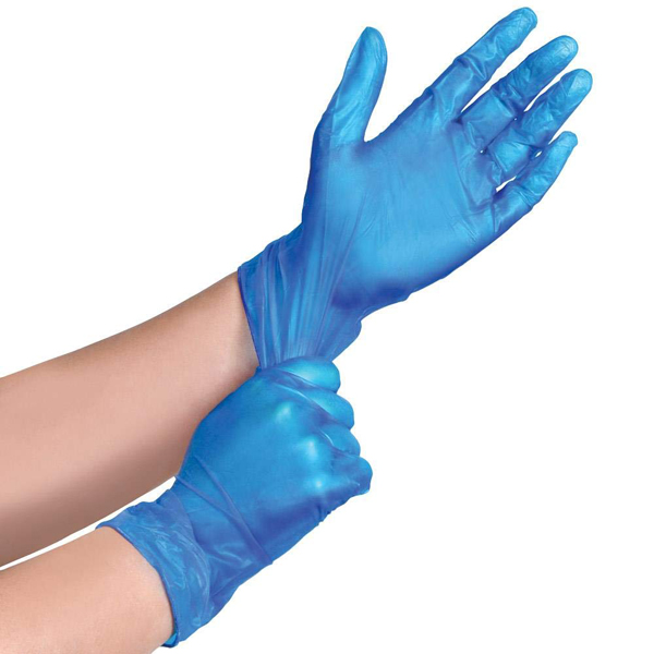 Vinyl Gloves Blue Medium