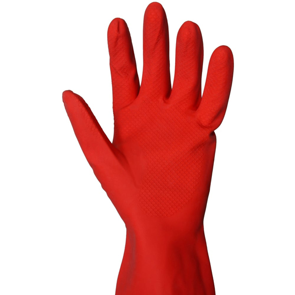 Rubber Gloves Small Red