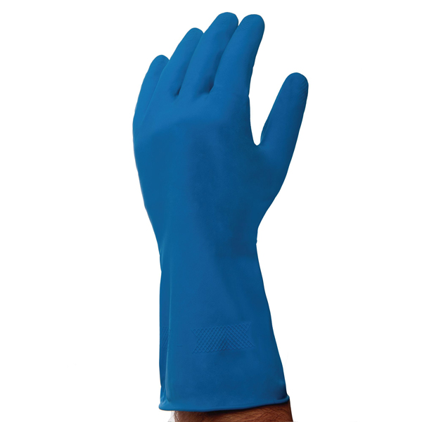 Rubber Gloves Large Blue