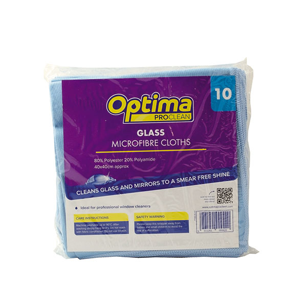 40cm Optima Glass Microfibre Cloth Blue