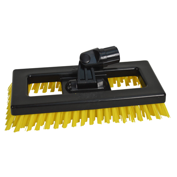 24cm Interchange Swivel Deck Brush Yellow