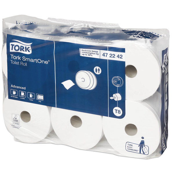 Tork 2ply Smartone Toilet Roll White