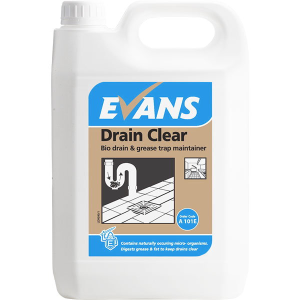 5l Evans Drain Clear Bio Drain & Grease