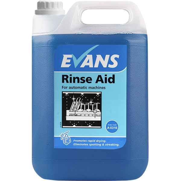 5l Evans Rinse Aid Glass & Dishwasher