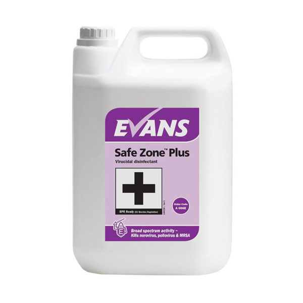 5l Evans Safe Zone Plus Virucidal Cleaner