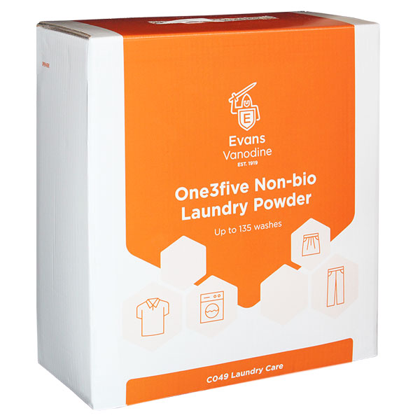 10kg Evans One3five Non Bio Laundry Powder