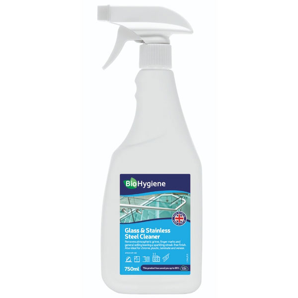 750ml Biohygiene Glass & S/Steel Cleaner