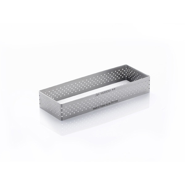 120x40x20mm Perforated Rectangular Tart