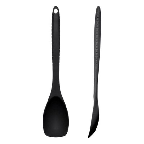 300mm Silicon Spoon Black