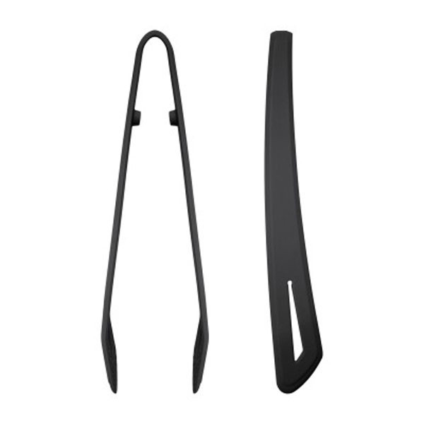 290mm Silicon Tongs Black