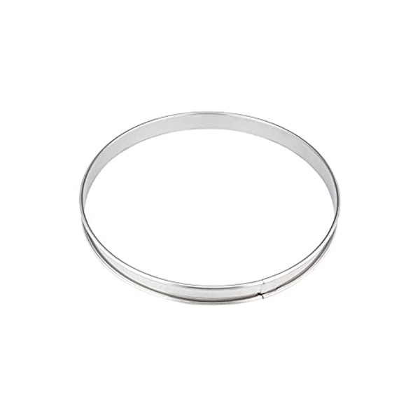 200mm Tart Ring Rolled Edge S/Steel