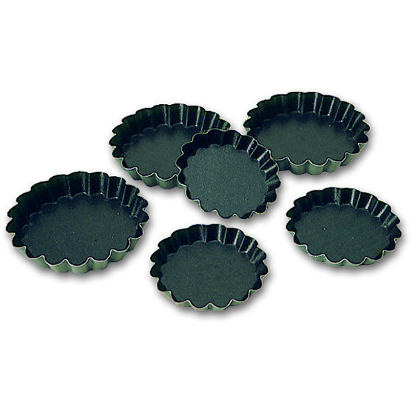 10cm Exopan Non-Stick Fluted Tartlet Mould