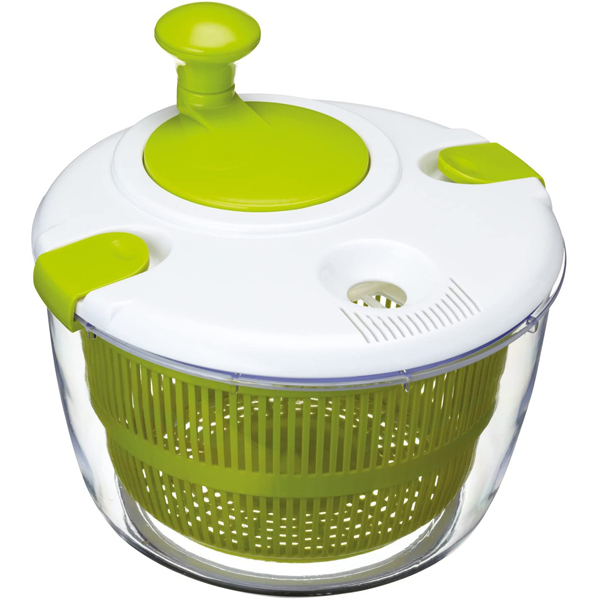 25cm Salad Spinner Green/White