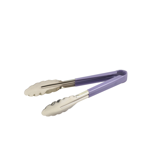 23cm Genware Colour Coded Tong Purple