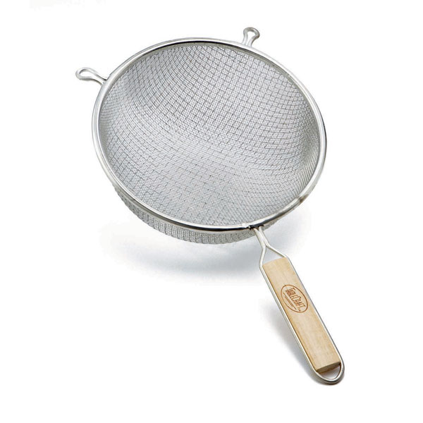 25.4cm Double Mesh Bowl Strainer Wooden