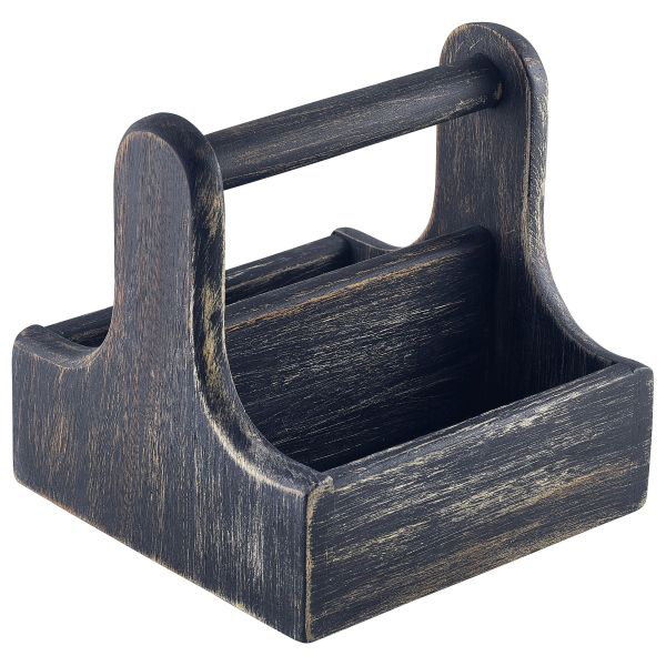 15x15.3x15cm Acacia Wooden Table Caddy