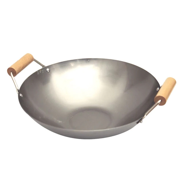 35cm Double Handled Flat Bottom Wok