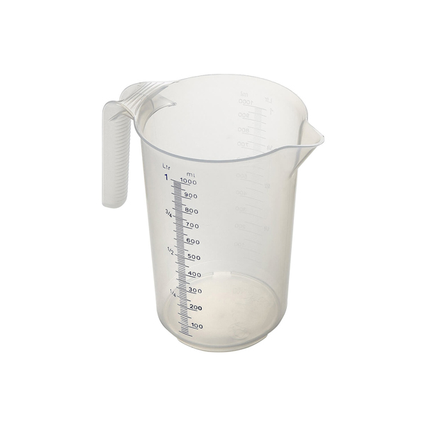 1l Plastic Measuring Jug 100ml Grads