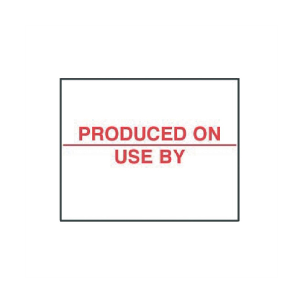 20x16mm Produced On/Use By Labels