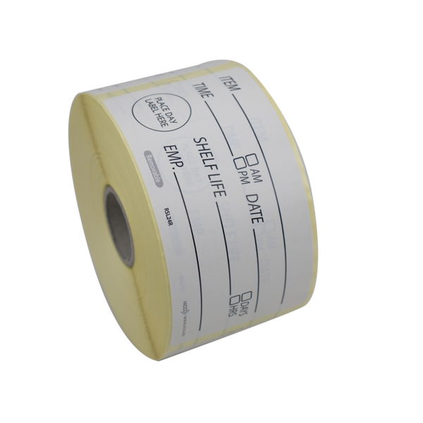 4&quot;X2&quot; Removeable Shelf Life Label Roll