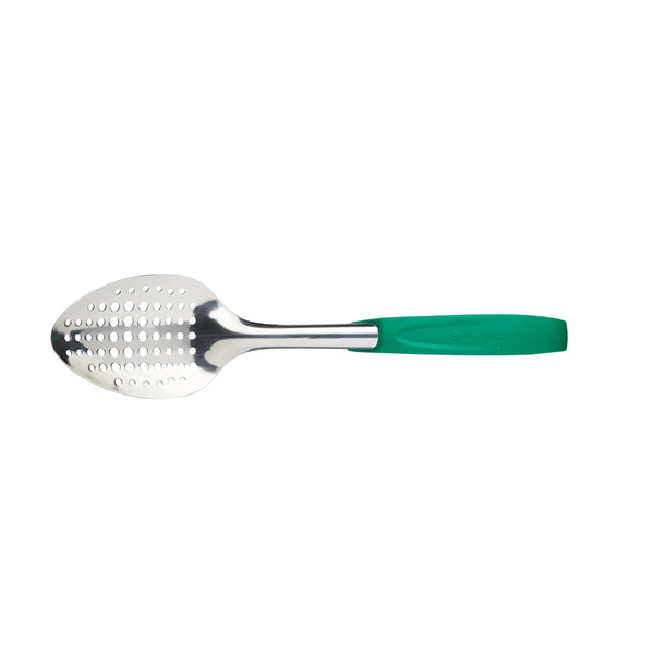 34cm Masterclass Slotted Spoon Green