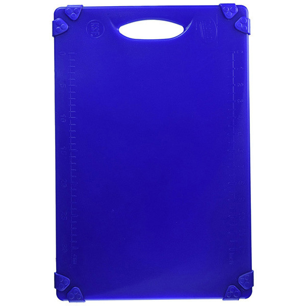 18x12x0.5&quot; Grippy Cutting Board Blue