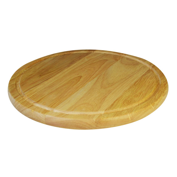 30cm Round Wooden Cutting Board Natural