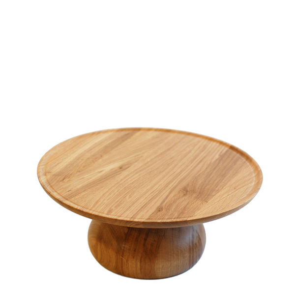 320x320x136mm Wooden Cake Stand Oak