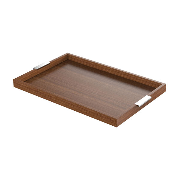 626x400mm Modern Tray Mahogany