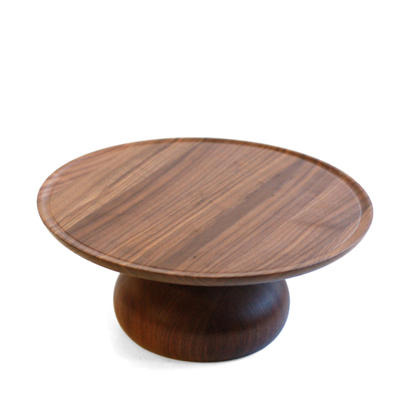 320x320x136mm Wooden Cake Stand Walnut