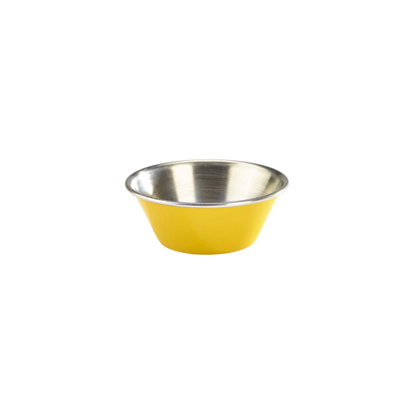 1.5oz Genware S/Steel Ramekin Yellow