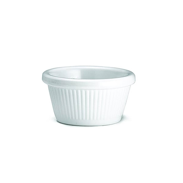 2oz Fluted Melamine Ramekin White