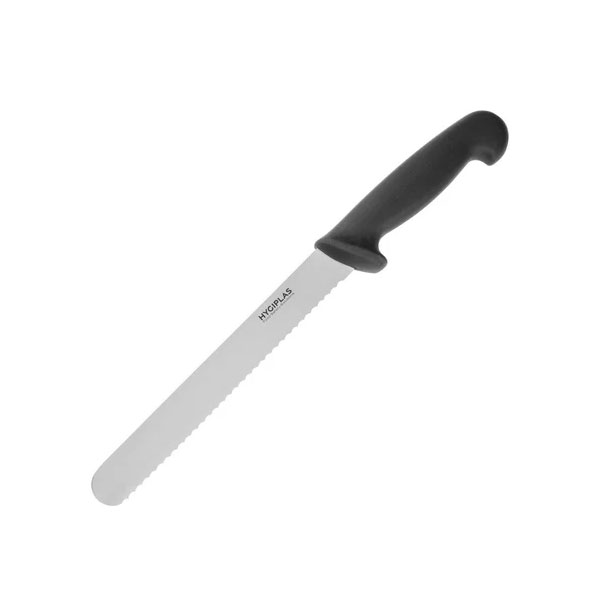 20cm Hygiplas Bread Knife Black